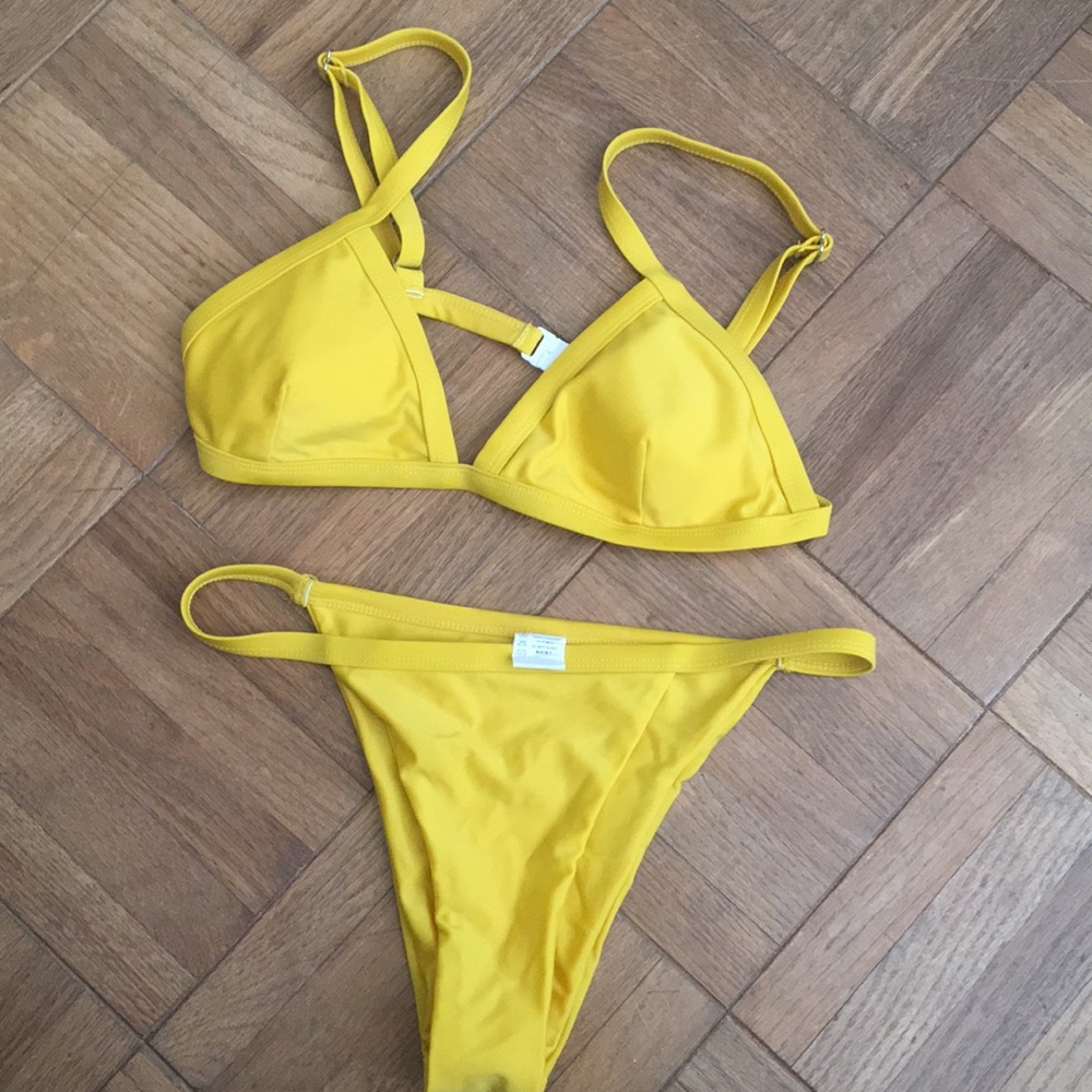 Yellow bikini
